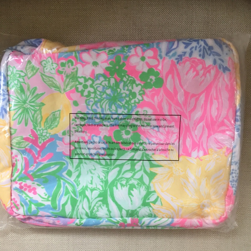 NWT Lilly Pulitzer Packing Cubes Bright Delight set of 2 GWP - Picture 3 of 11